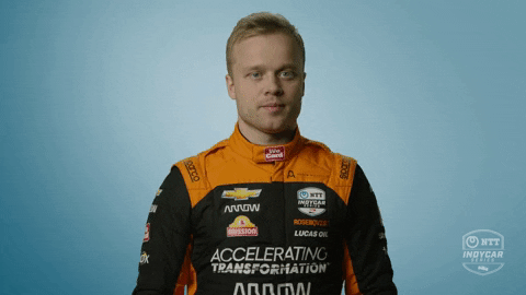 Pointing Up Felix Rosenqvist GIF by INDYCAR