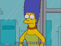 marge simpson petition GIF