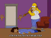 Hitting Episode 4 GIF by The Simpsons