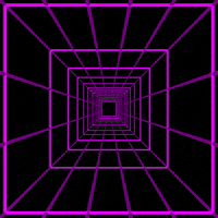 pedalmarkt purple tron corridor GIF