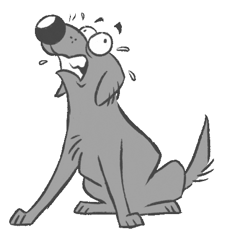 Dog Fear Sticker