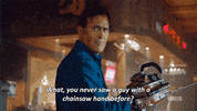 bruce campbell what GIF by Ash vs Evil Dead