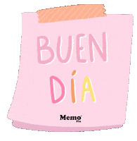 Buen Dia Pink Sticker by memofix