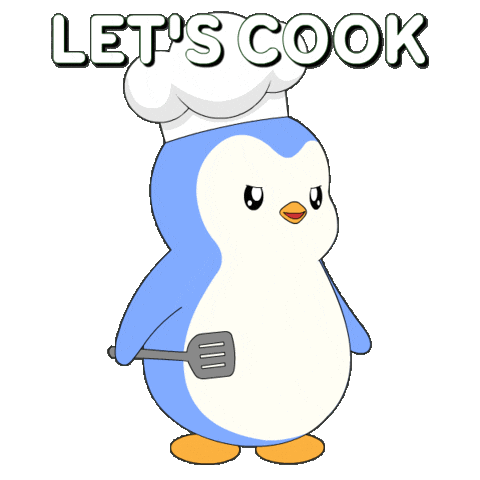 Lets Go Cooking Sticker by Pudgy Penguins