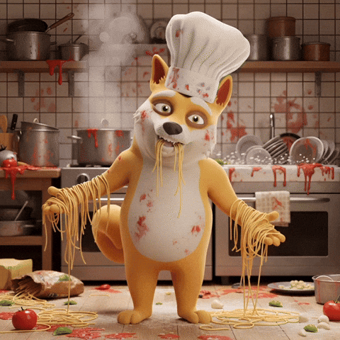 Mamma Mia Cooking GIF by Doge Pound