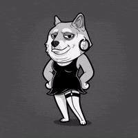 Sassy Black And White GIF by Doge Pound