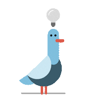 Aha Dove Sticker by gutefrage.net