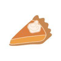 britticreative fall autumn pumpkin flat Sticker