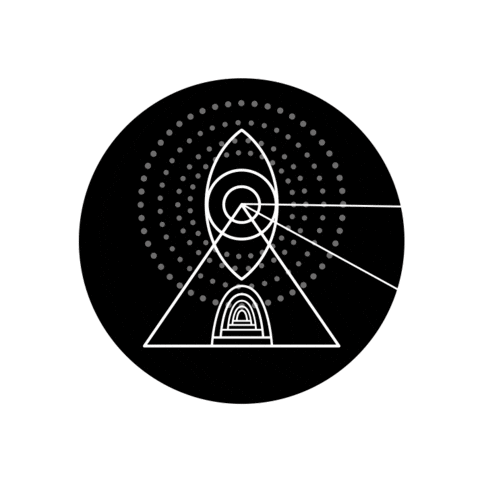 hide_ckm psychedelic acid vj thirdeye Sticker