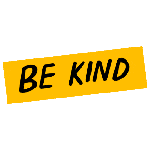 Be Kind Smile Sticker by Ilustralle