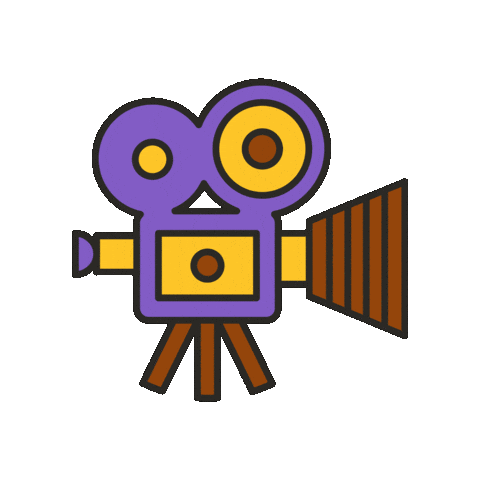 maevechocolate movie film camera hollywood Sticker