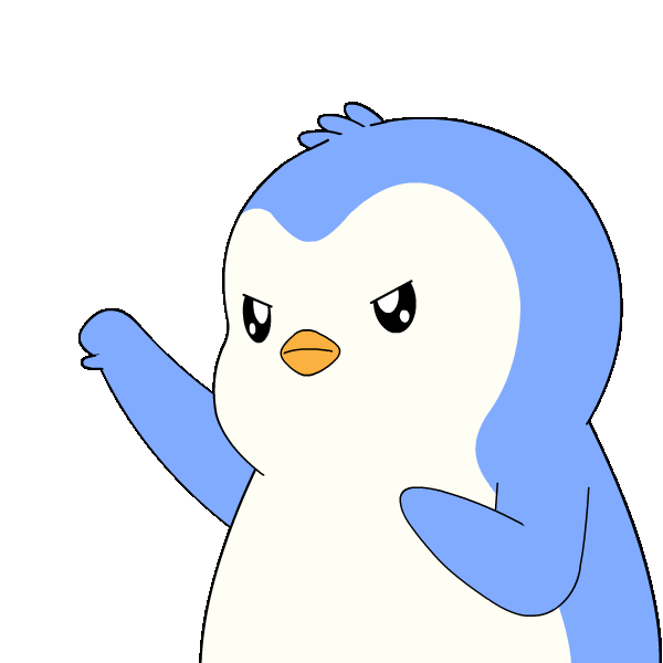 Penguin No Sticker by Pudgy Penguins