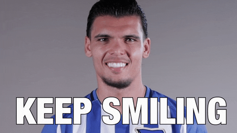 football smile GIF by Hertha BSC