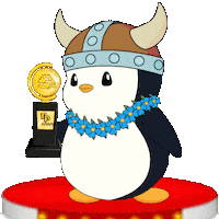 Number One Win Sticker by Pudgy Penguins