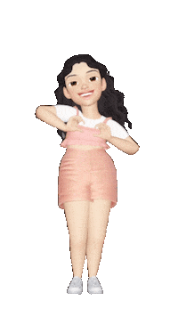 Cute Girl Sticker