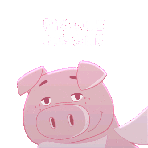 Flying Pig Dancing Sticker by PositivelyPigasus