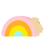 dog rainbow Sticker by Math
