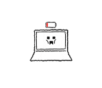 Hungry Laptop Sticker