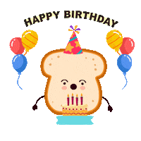 Happy Birthday Heart Sticker by heartybread