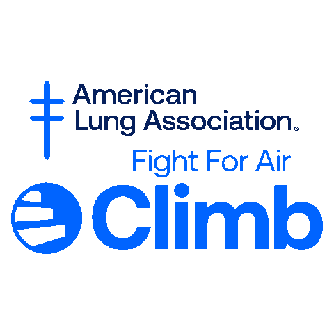 Climb Lungs Sticker by American Lung Association