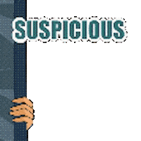 Suspicious Suspect Sticker