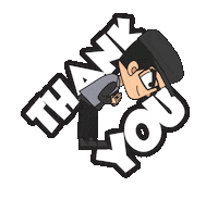 Happy Thanks Sticker