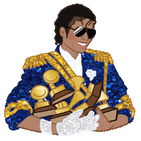 Michael Jackson Win Sticker by Alba Paris