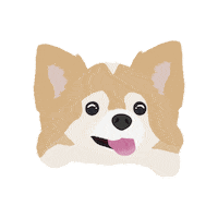 Dog Illustration Sticker