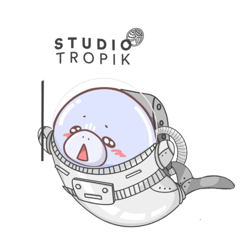 Astro Astronout Sticker by Studio Tropik