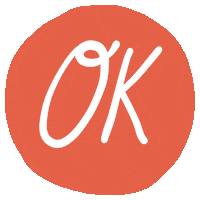 Pink Ok Sticker by Zoe Wodarz