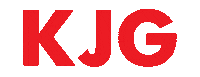 kjg_as logo red kjg kjgas Sticker