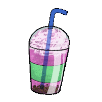 Kurama626 drink chocolate shake cookies Sticker