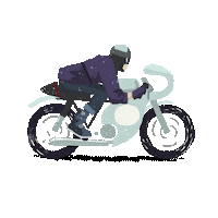 bike motorcycle Sticker by EVANREDBORJA