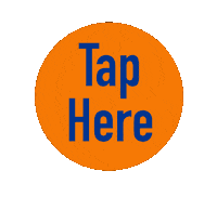 Orange Tap Sticker by University of New Hampshire