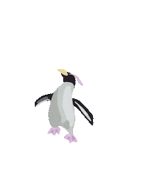 mylosoftpaint penguin walking waddling mylosoftpaint Sticker