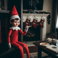 Elf On The Shelf Smoking GIF