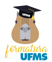 ufmsoficial ms universidade formatura mascote Sticker