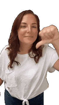 Dont Do It Thumbs Down Sticker by eclecticsocialsolutions