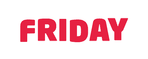 Friday Sticker by von Mende Marketing