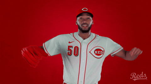 Amir Garrett Baseball GIF by Cincinnati Reds