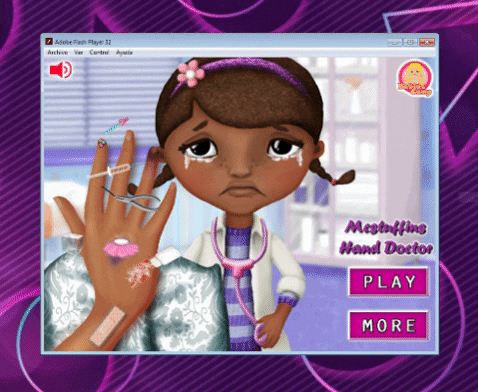 downloadhoy giphygifmaker descargar juego mestuffins hand doctor GIF