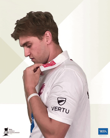 Pop Collar GIF by Somerset County Cricket Club