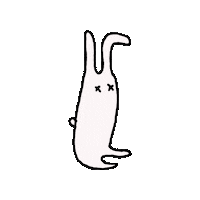 COLLAPSEjpn rabbit thankyou うさぎ ありがとう Sticker