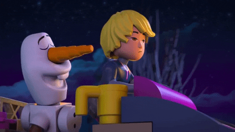 tired northern lights GIF by LEGO