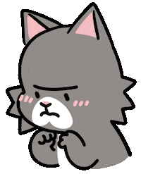 Cat Reaction Sticker by Ai and Aiko