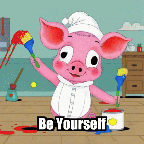 Wisdom Be Yourself GIF by The Pigasso