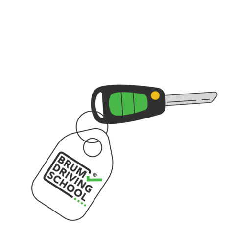 brumdrivingschool key keys birmingham keyring Sticker