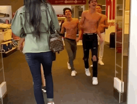 shopping leaving GIF by Hannah