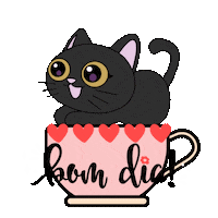 Bom Dia Cats Sticker