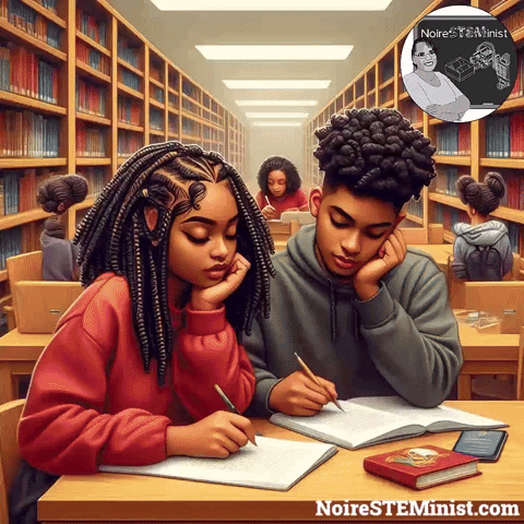 Studying College Students GIF by NoireSTEMinist